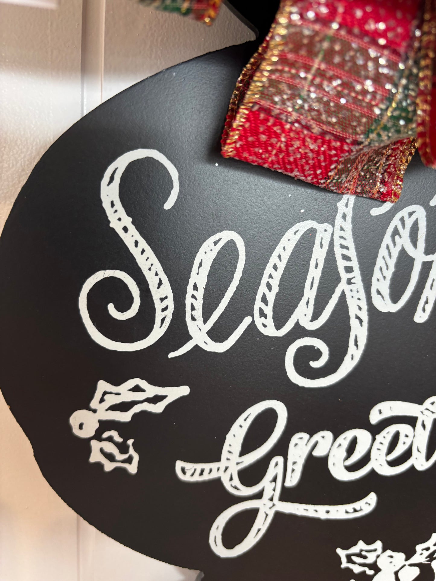 Seasons Greetings Faux Blackboard
