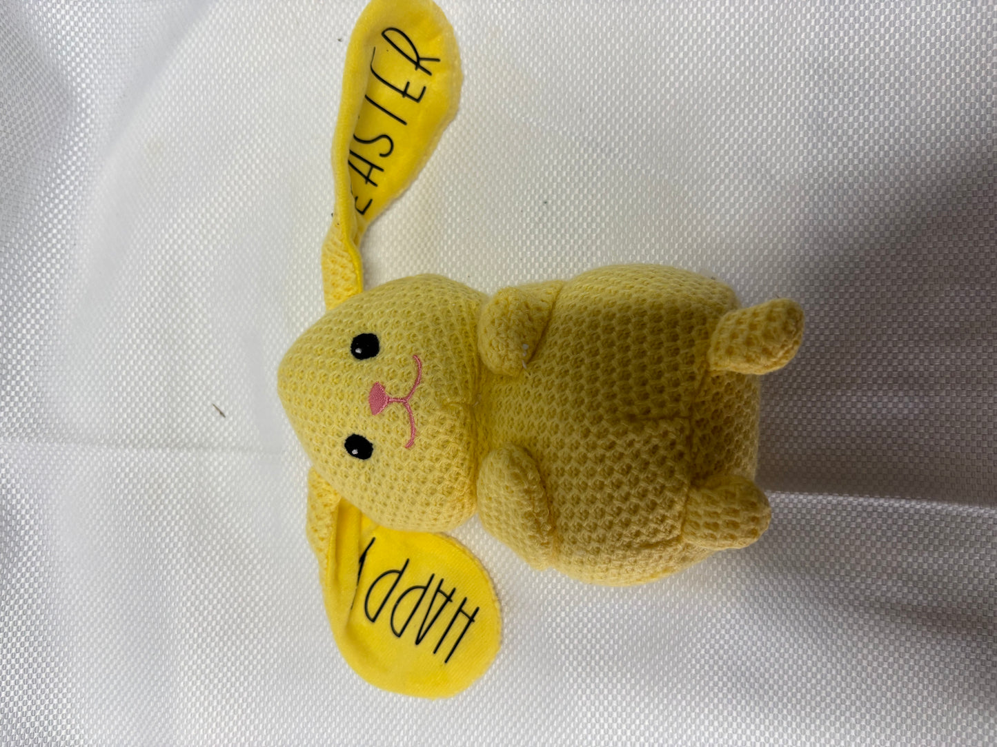 Yellow plush bunny
