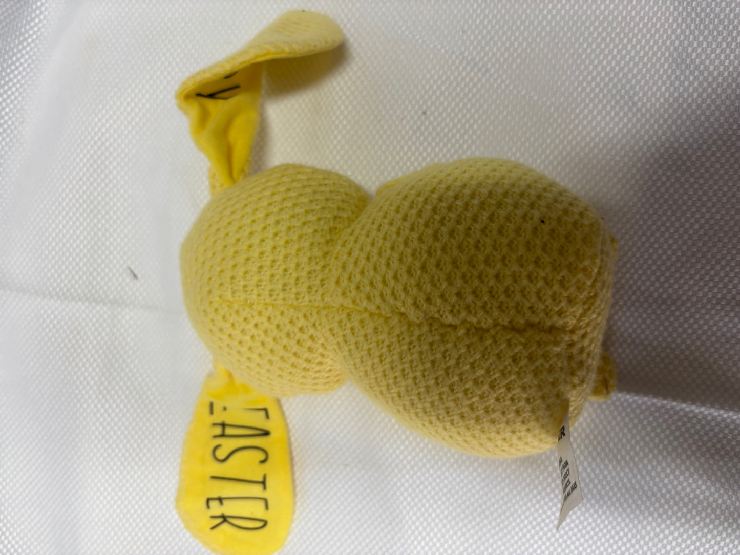 Yellow plush bunny