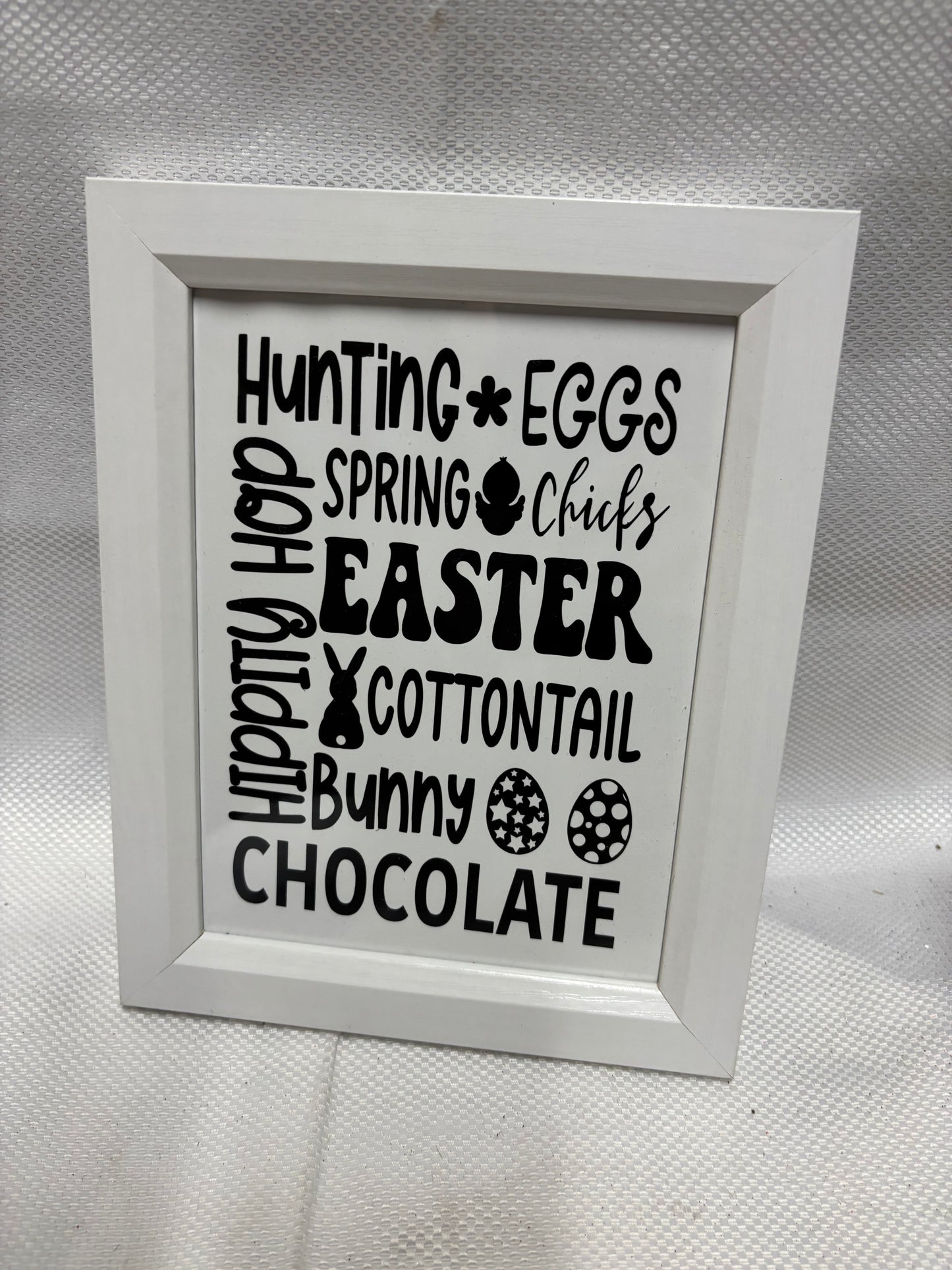 Easter words frame