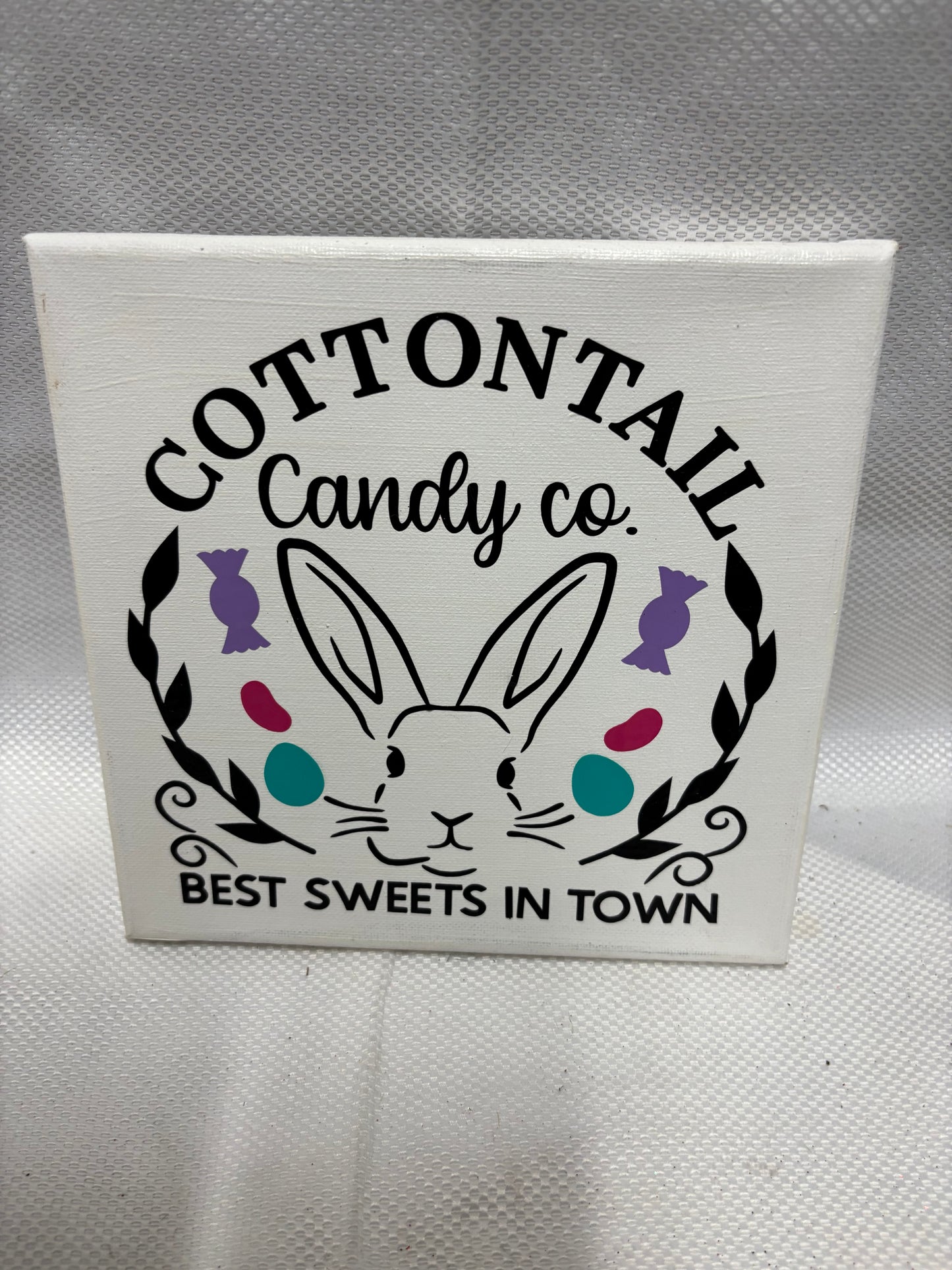 Cottontail candy co canvas