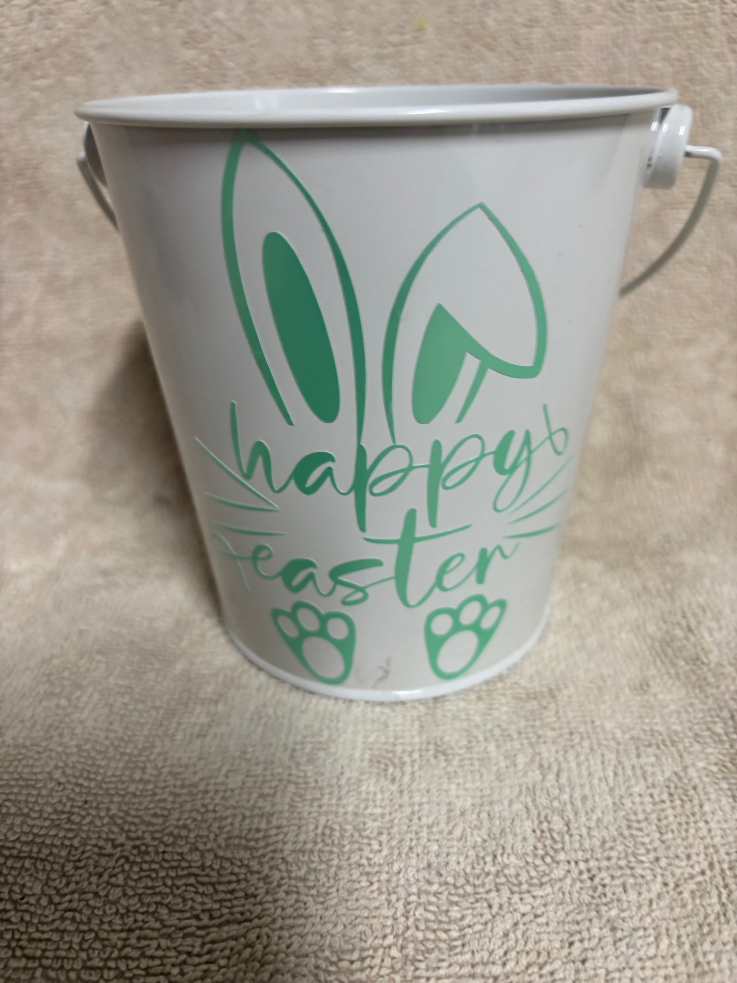 Easter tin bucket-personalised