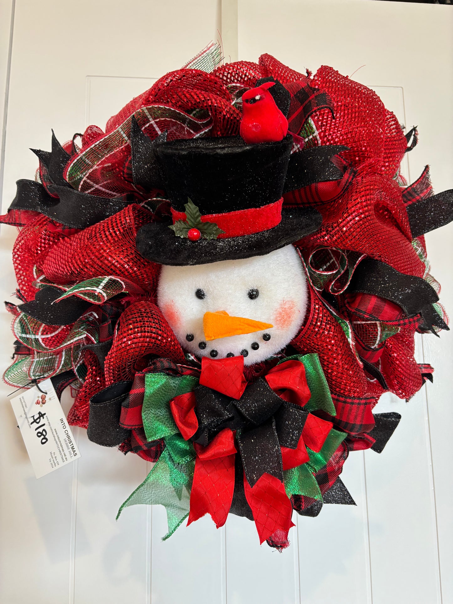 Snowman wreath